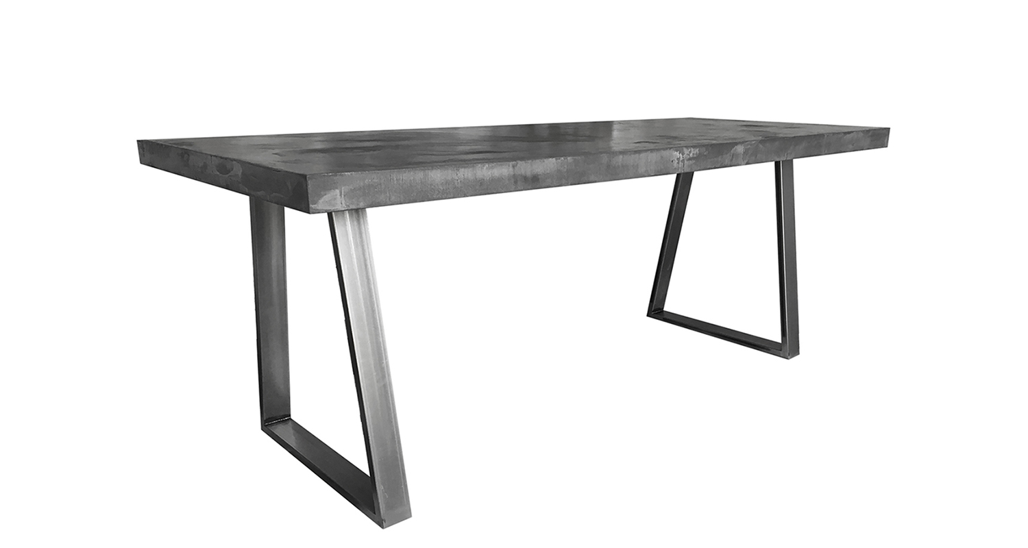 TABLE TRAPEZE BETON CIRE PLACE DECO 02 http://www.place-deco.com/