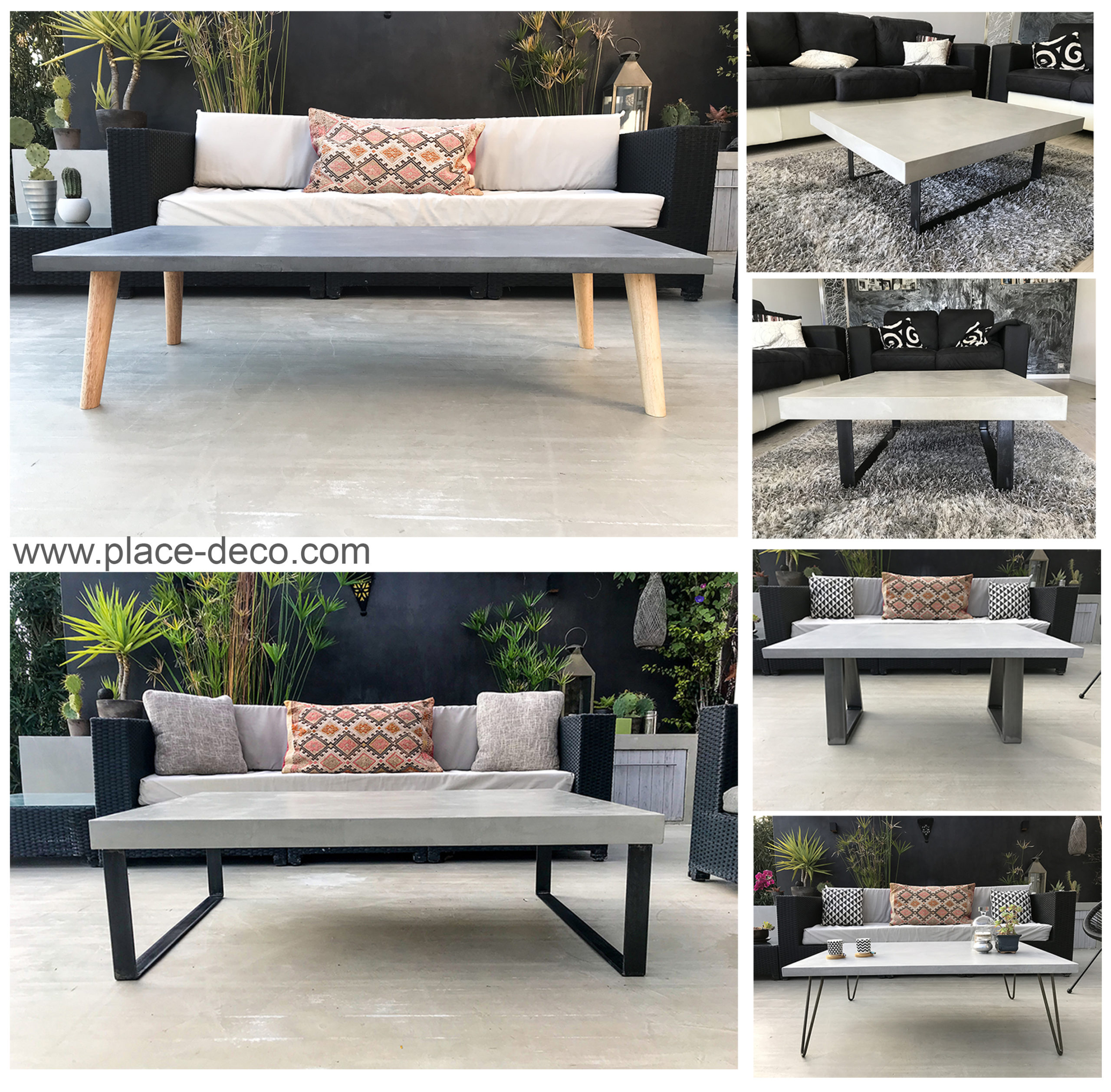 table basse beton cire place-deco