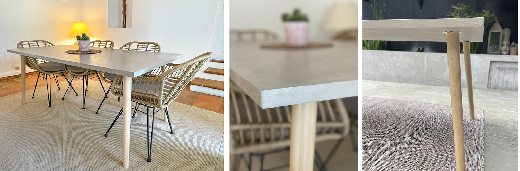 TABLE BETON PIEDS COMPAS 2 TABLE BETON PIEDS COMPAS 2
