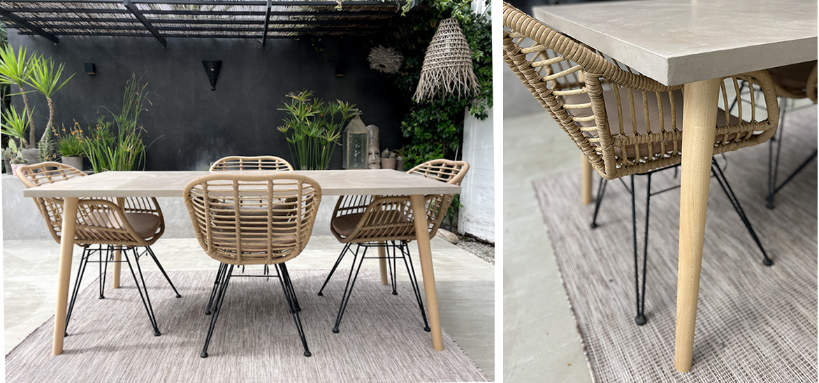 TABLE BETON PIEDS COMPAS TABLE BETON PIEDS COMPAS