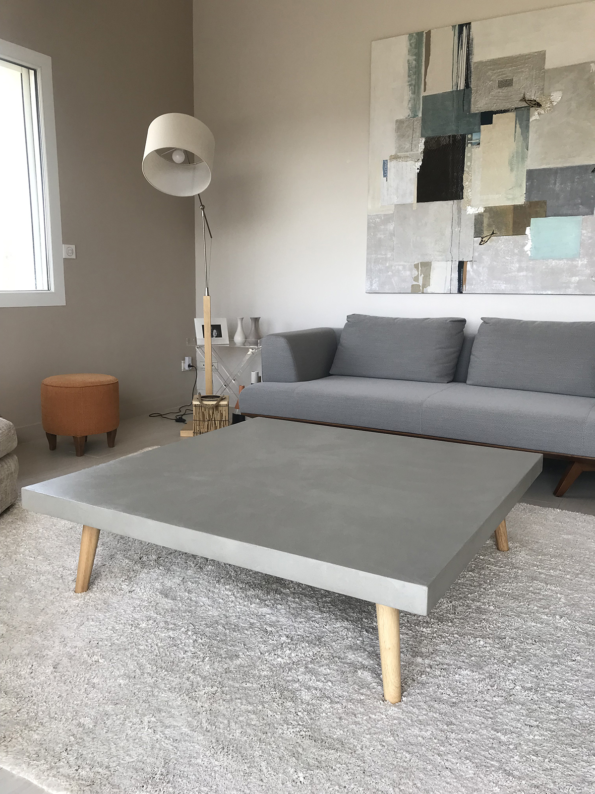 table basse pieds scandinave 60mm 1