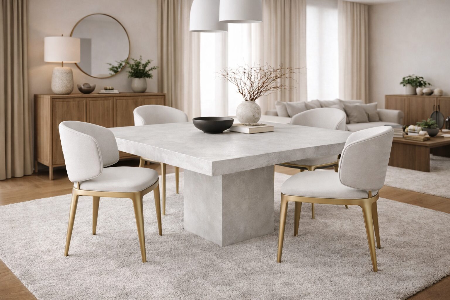 table beton cire pied central (4)