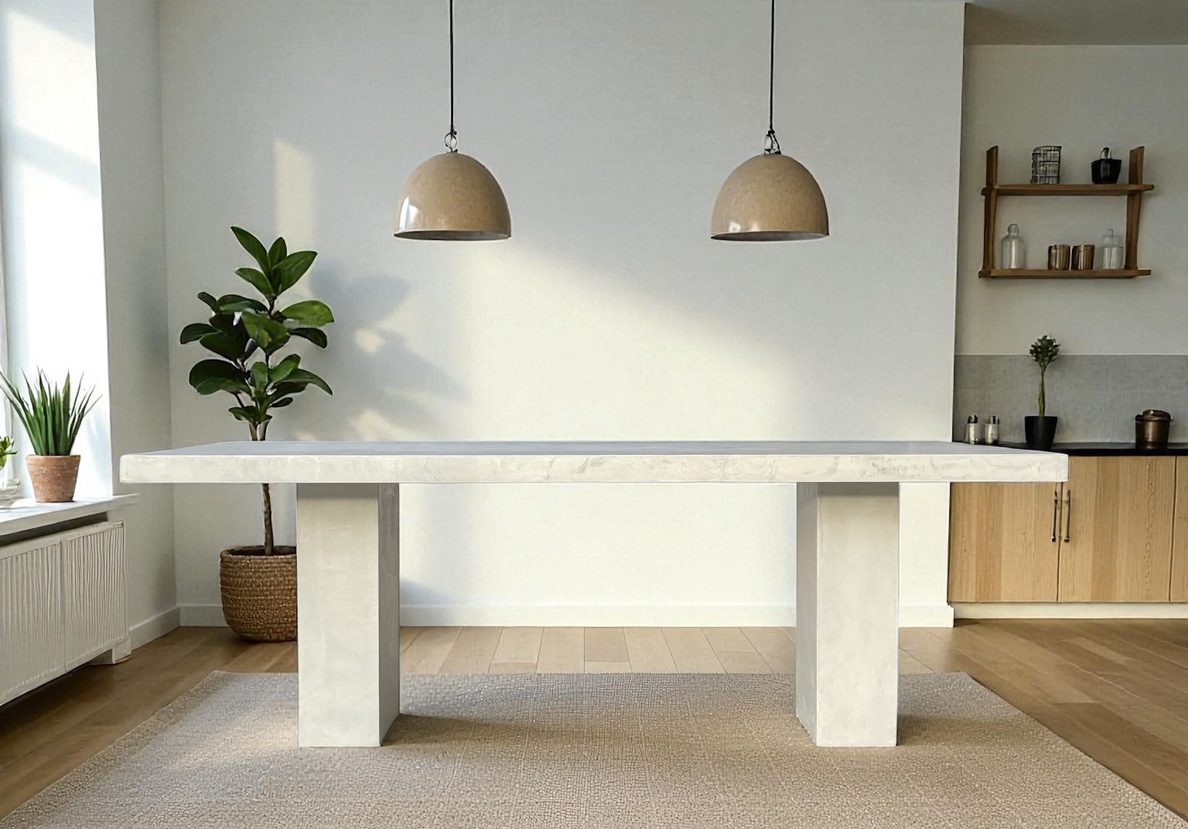 L’atelier Place est spécialisé dans la réalisation de mobilier d’intérieur<br />
sur mesure en béton ciré.<br />
