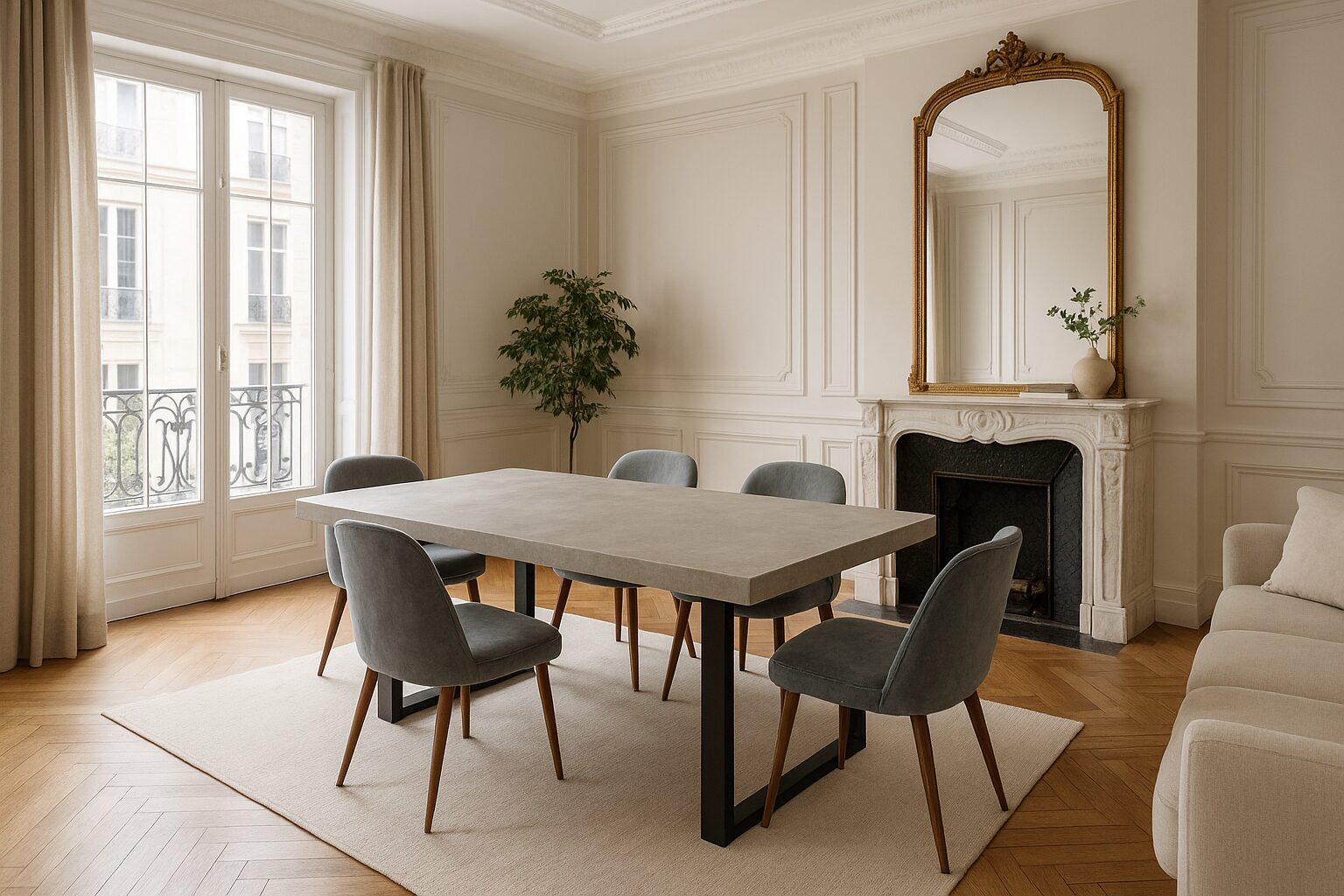 L’atelier Place est spécialisé dans la réalisation de mobilier d’intérieur<br />
sur mesure en béton ciré.<br />
