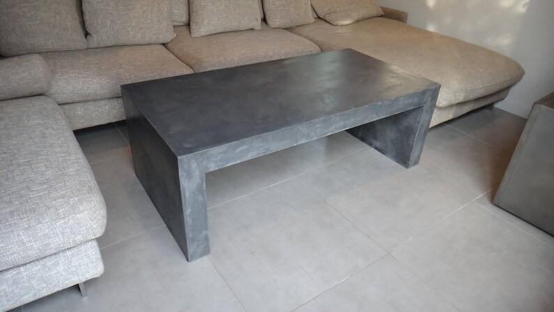 Table basse banc béton ciré – Image 14