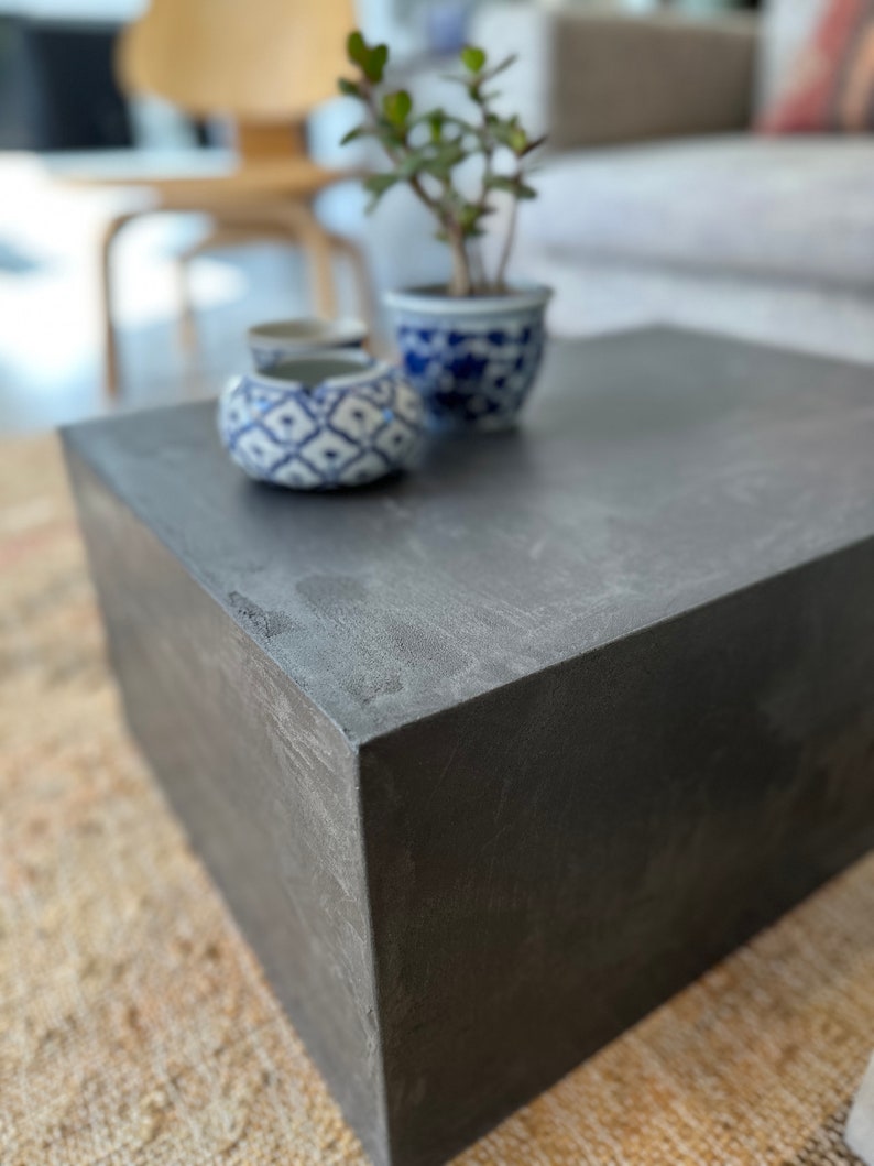 Meuble béton ciré en cube – Image 3