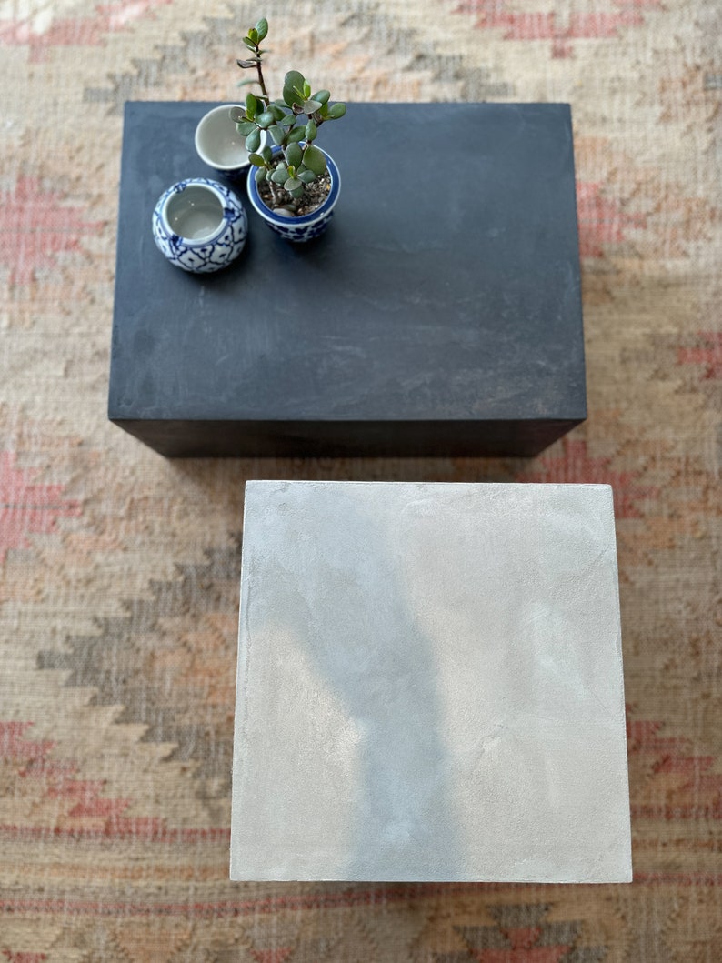 Meuble béton ciré en cube – Image 7