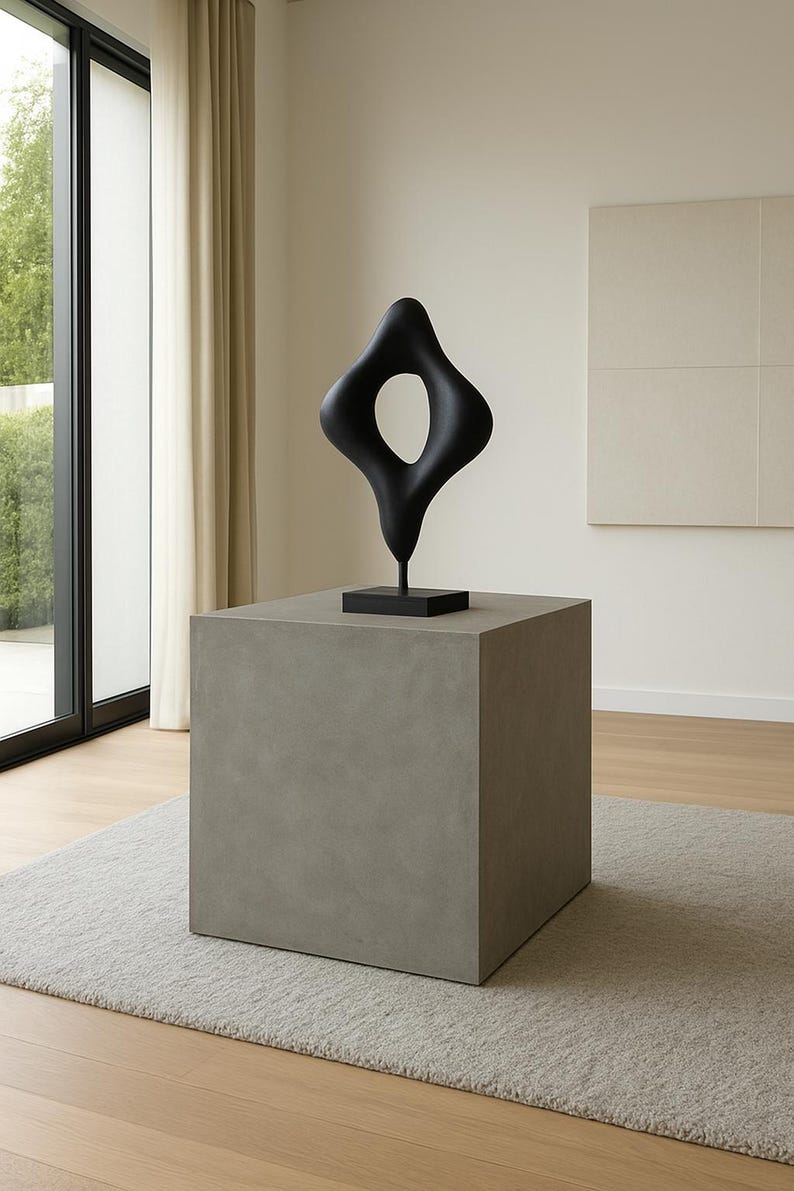 Meuble béton ciré en cube – Image 2