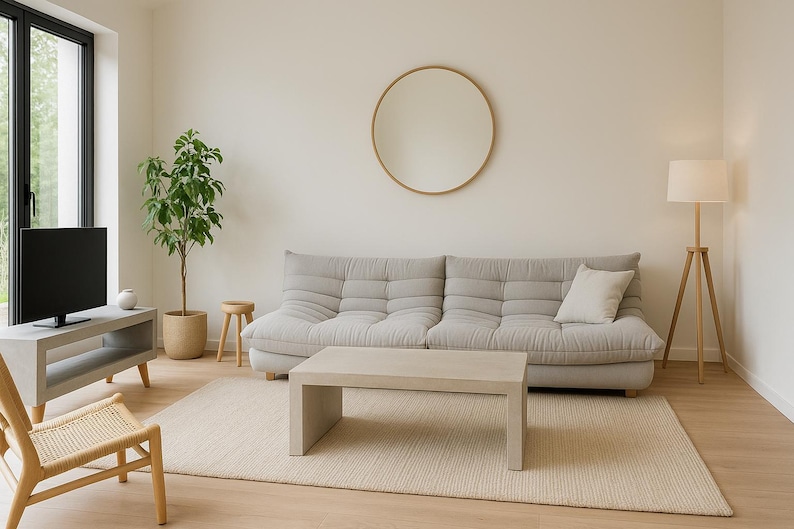 Table basse banc béton ciré – Image 7