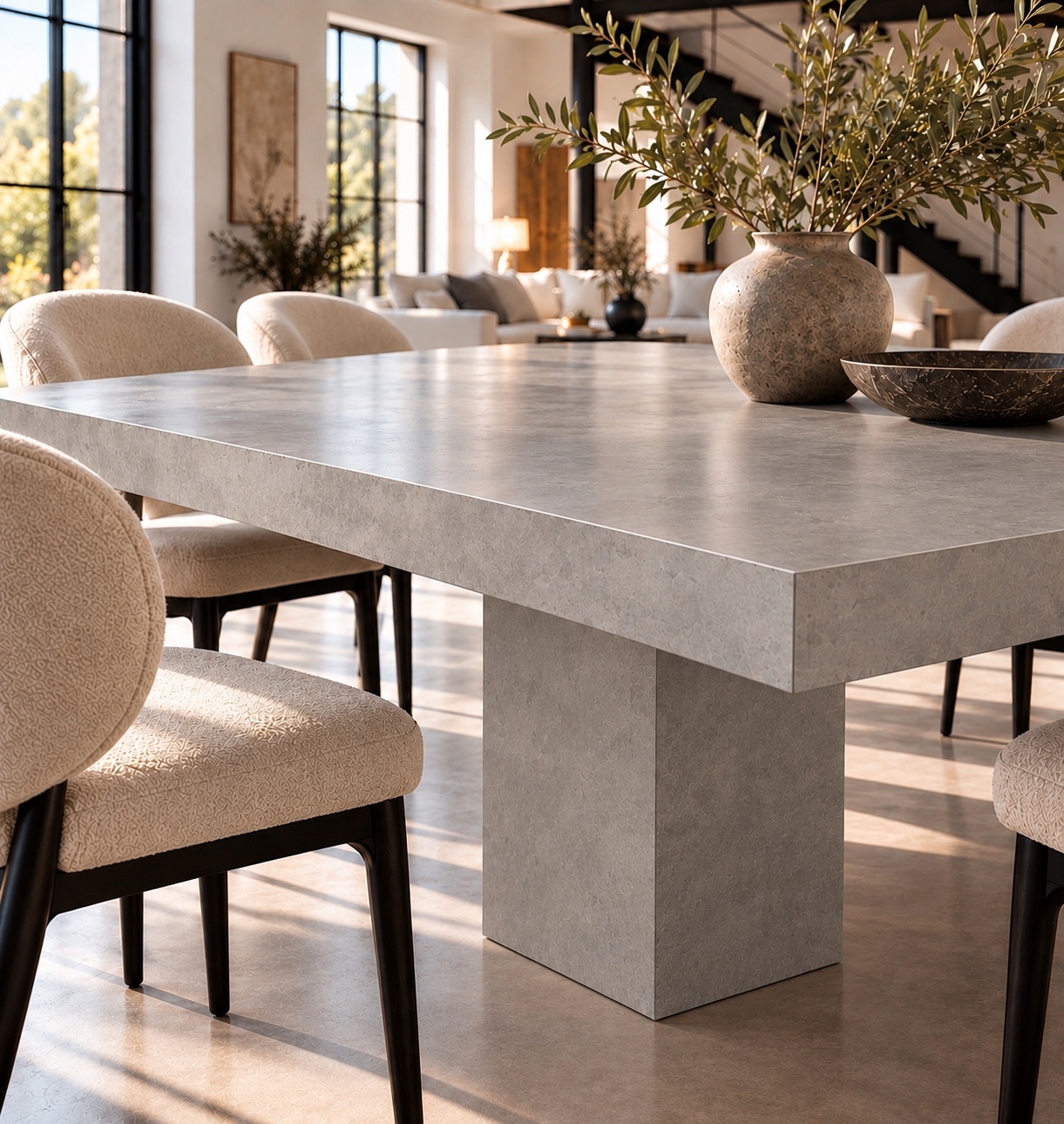 table beton cire pied central (4)